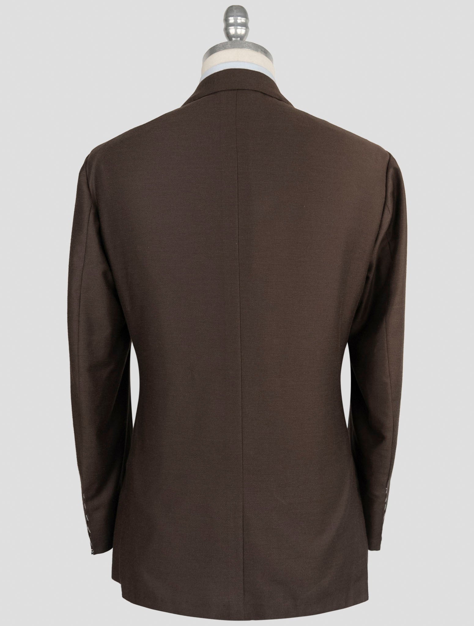 Kiton Brown Cotton Silk Cashmere Blazer