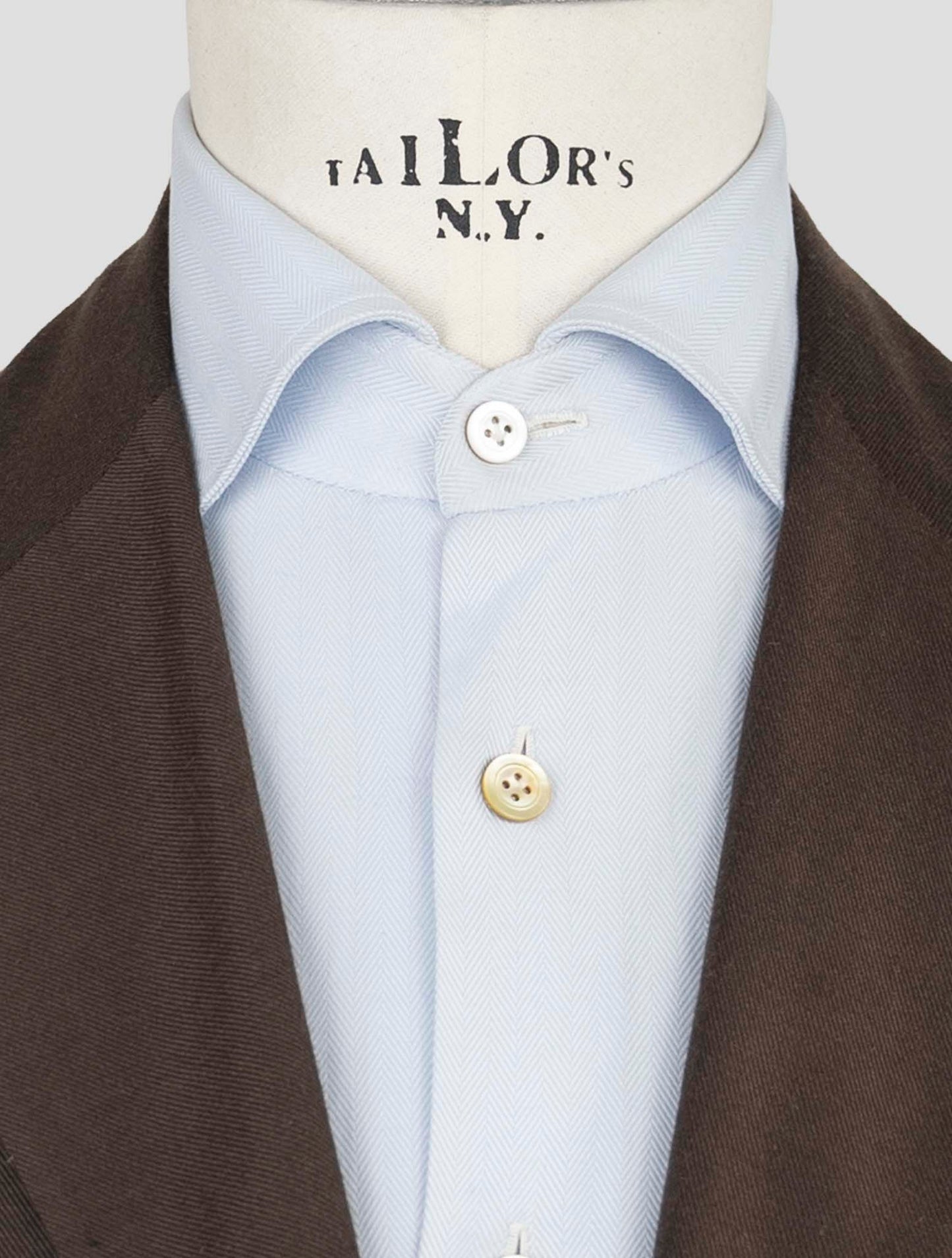 Kiton Brown Cotton Silk Cashmere Blazer