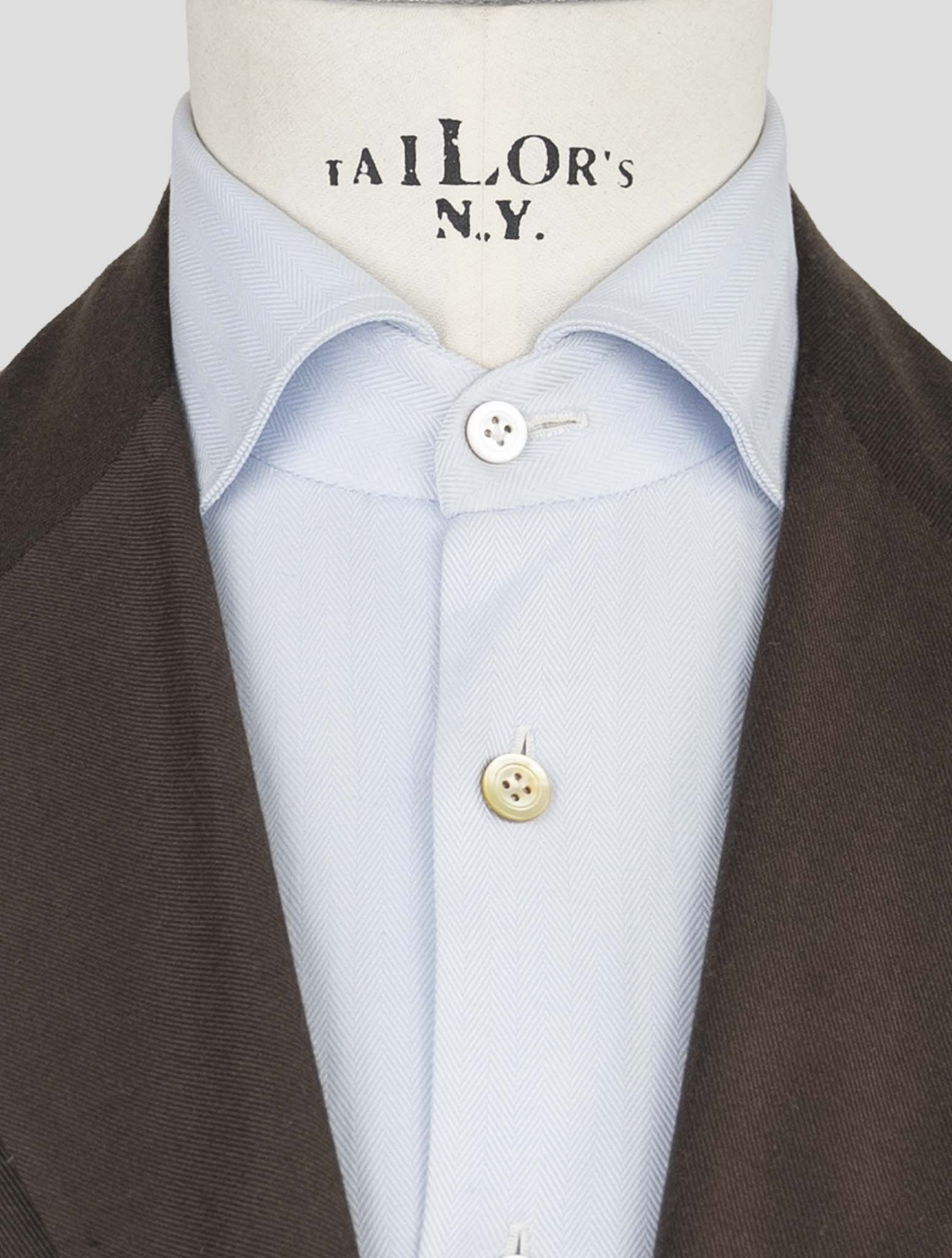 Kiton Brown Cotton Silk Cashmere Blazer