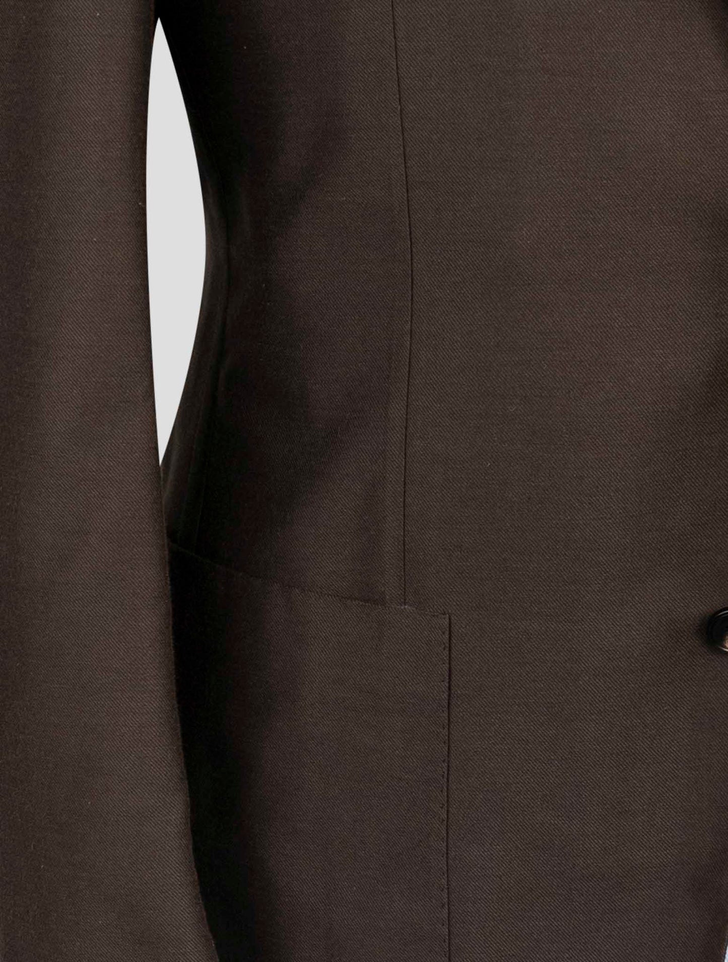 Kiton Brown Cotton Silk Cashmere Blazer