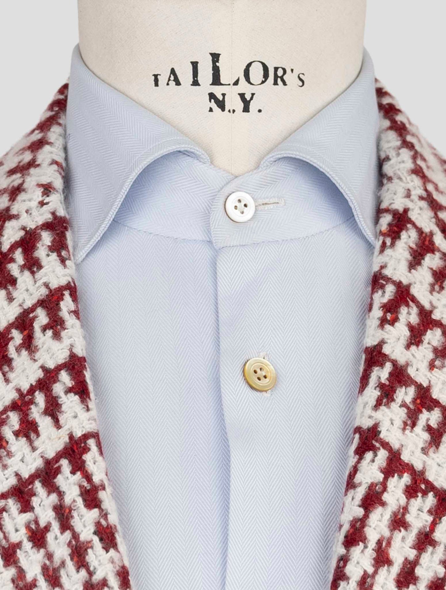 Kiton Red White Cashmere Silk Blazer
