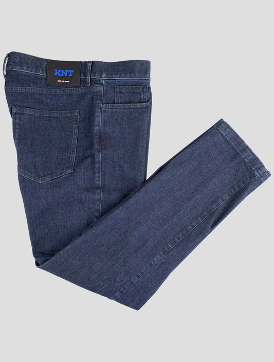 Kiton Knt Dark Blue Cotton Ea Jeans