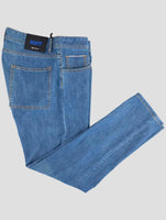 Kiton Knt Blue Cotton Pe Jeans