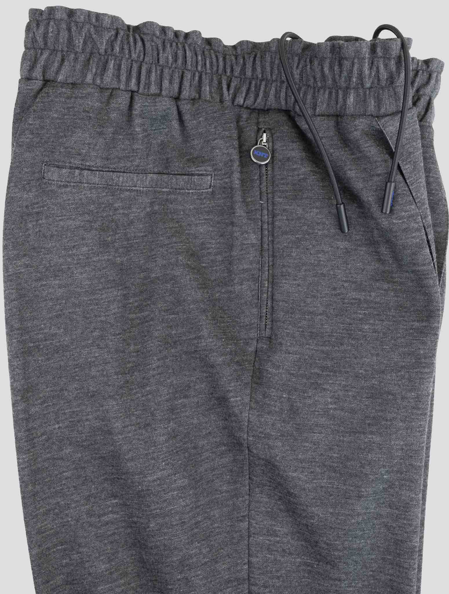 Kiton Knt Gray Virgin Wool Cashmere Pants