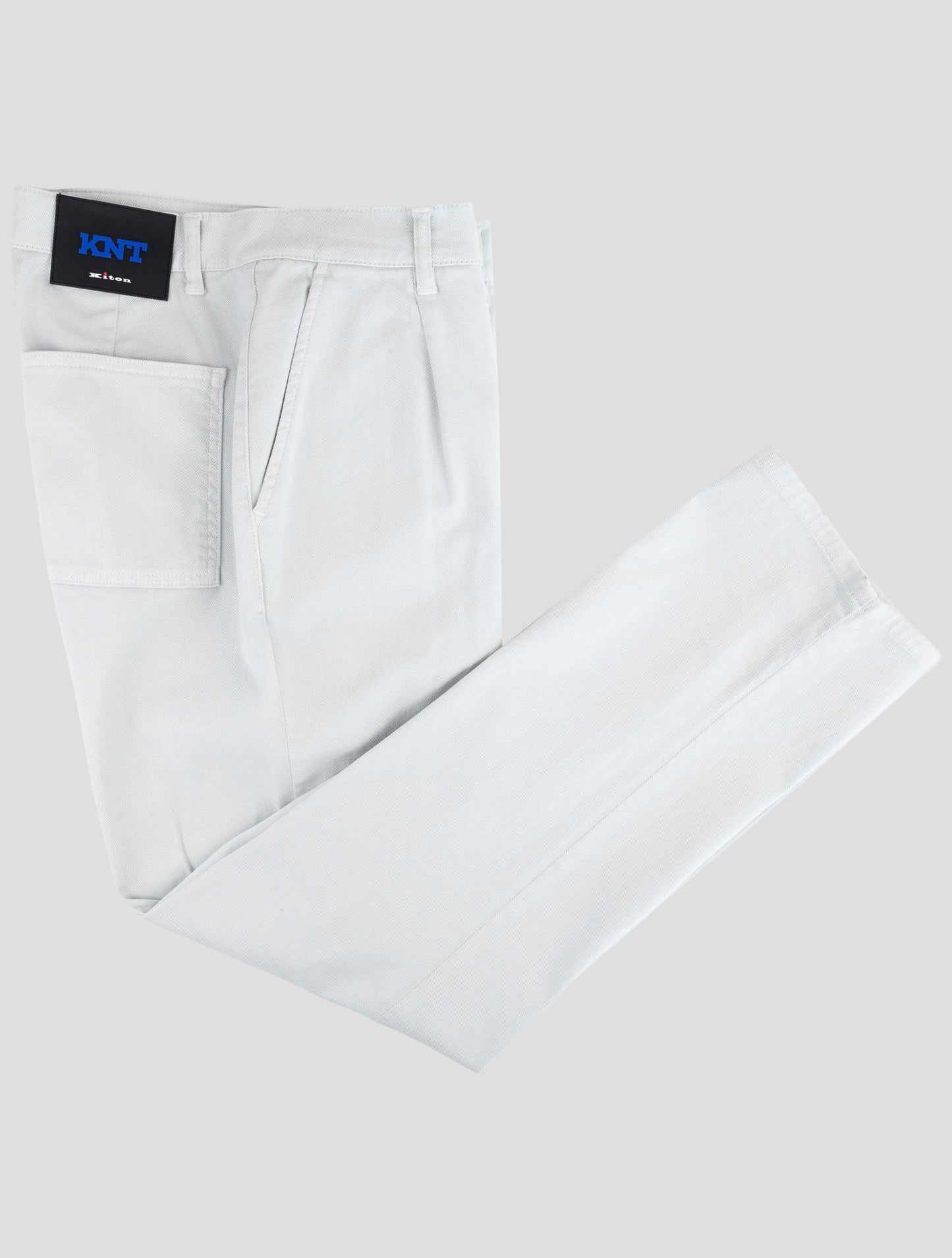 Kiton Knt Light Gray Cotton Ea Pants