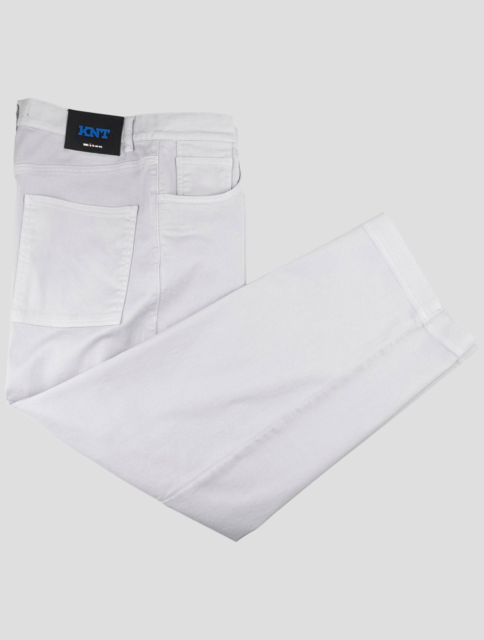 Kiton Knt Light Gray Cotton Ea Jeans