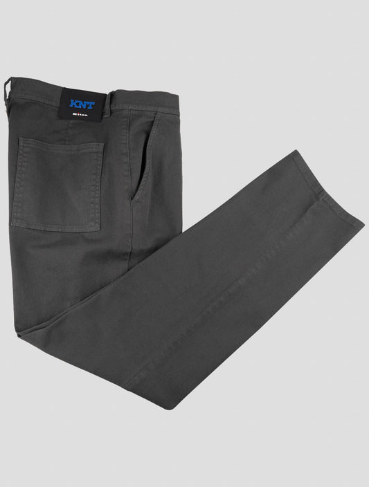 Kiton Knt Dark Gray Cotton Ea Pants