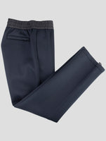 Kiton Knt Black Virgin Wool Pants