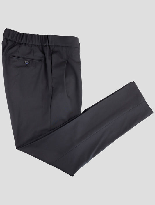 Kiton Knt Black Virgin Wool Pants
