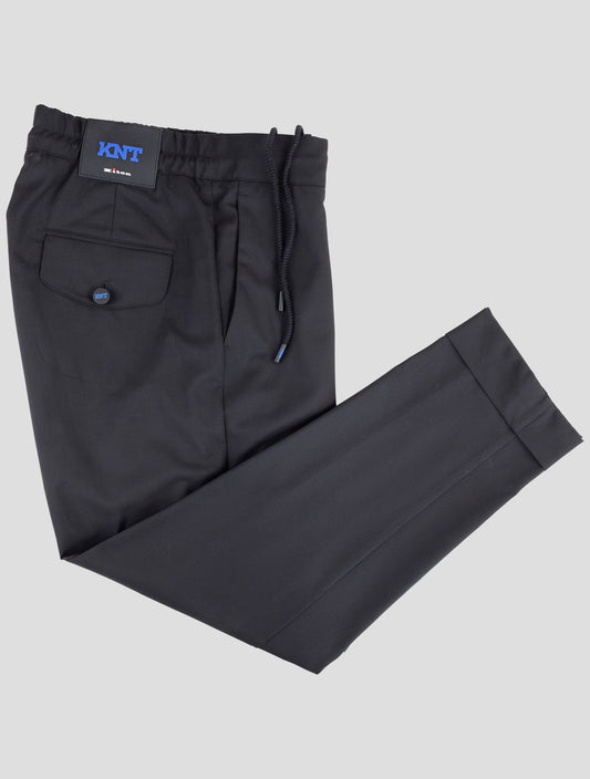 Kiton Knt Black Virgin Wool Pants