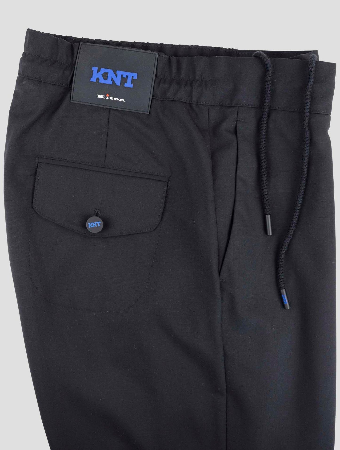 Kiton Knt Black Virgin Wool Pants