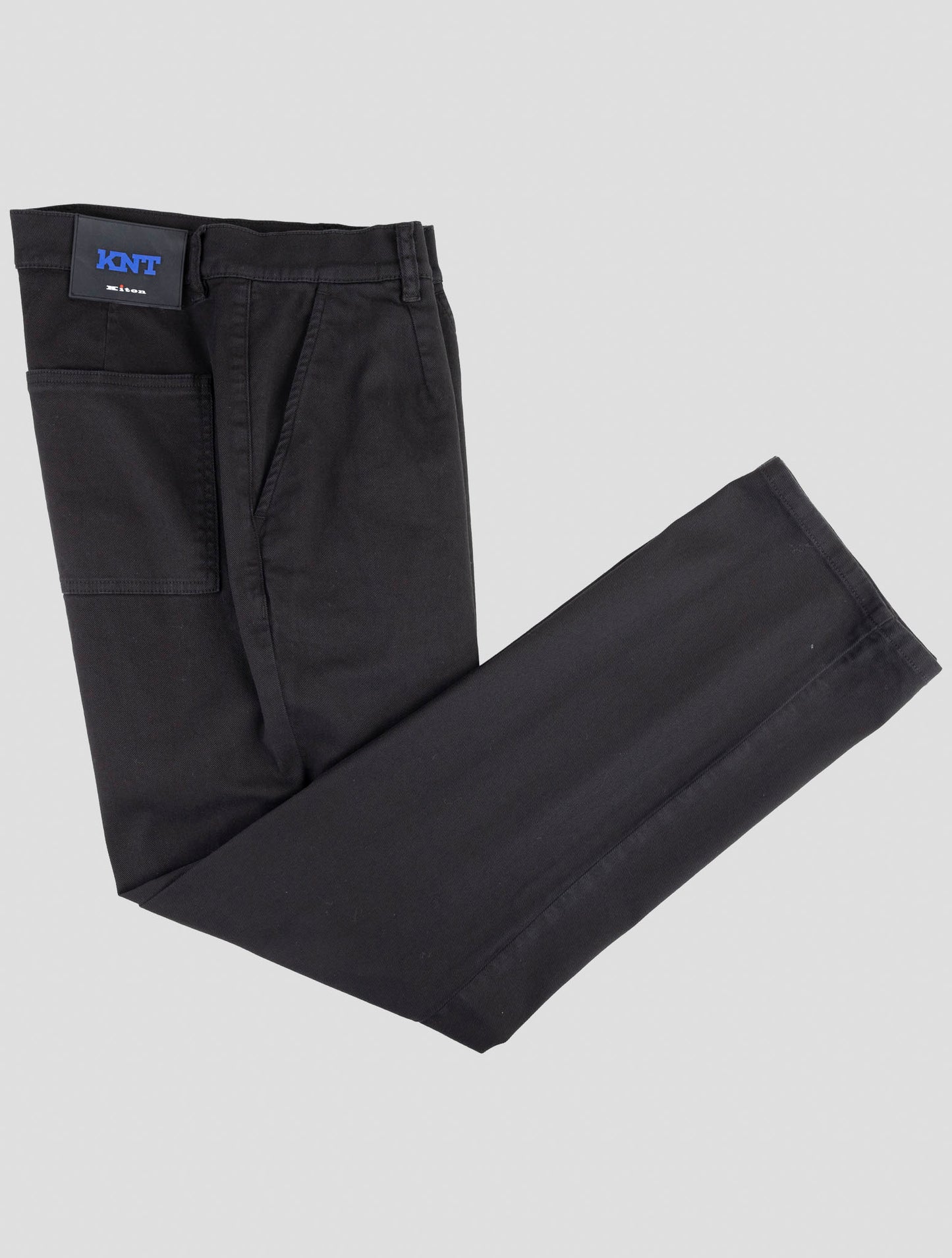 Kiton Knt Black Cotton Ea Pants