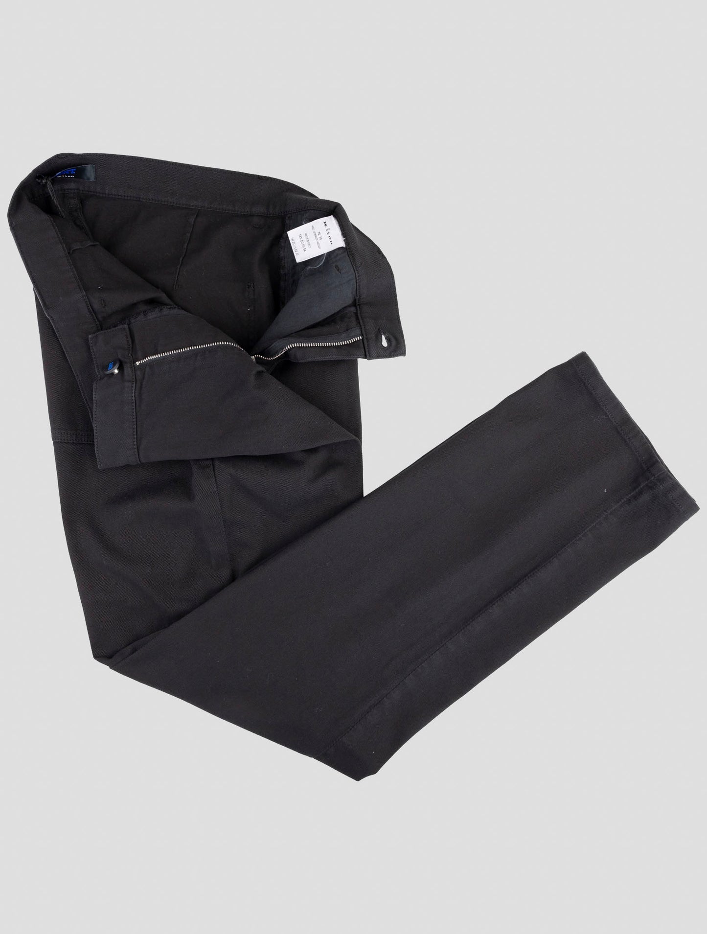 Kiton Knt Black Cotton Ea Pants
