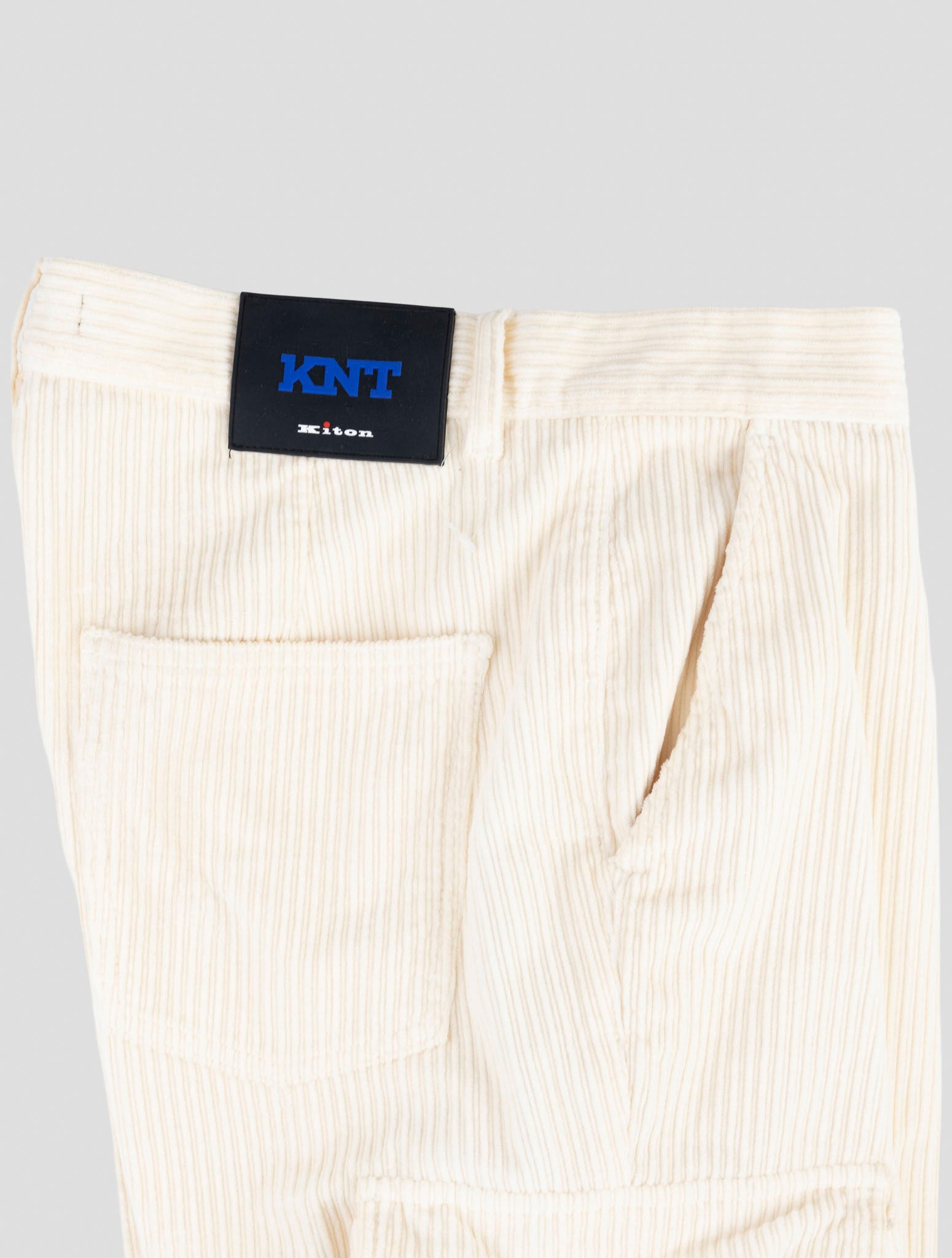 Kiton Knt White Cotton Ea Cargo Pants