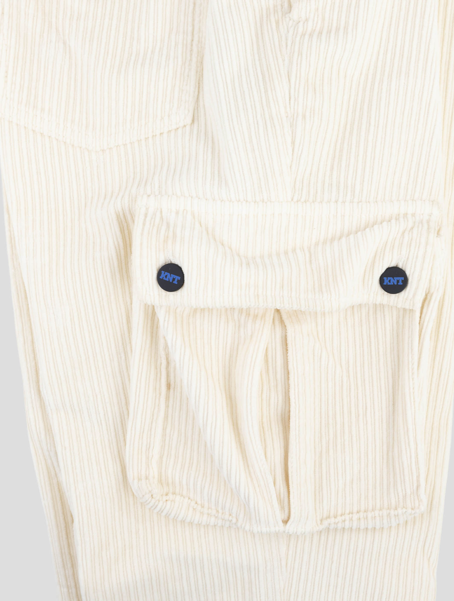 Kiton Knt White Cotton Ea Cargo Pants