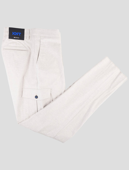 Kiton Knt Gray Cotton Cashmere Ea Cargo Pants