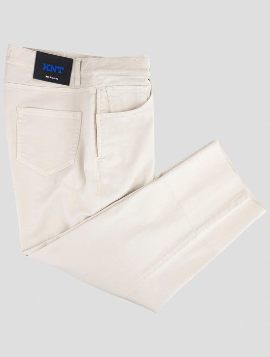 Kiton Knt Beige Cotton Ea Jeans