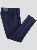 Kiton Knt Blue Virgin Wool Ea Pants