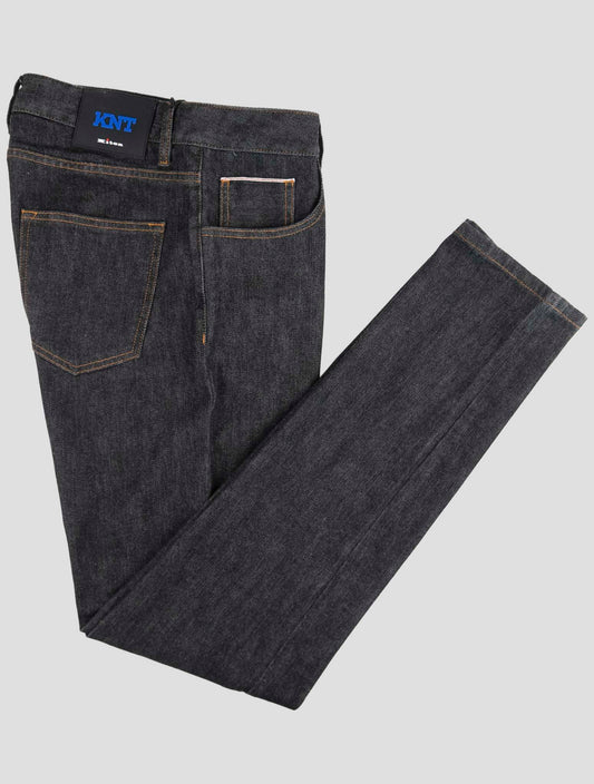 Kiton Knt Dark Gray Cotton Pe Jeans