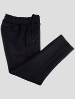 Kiton Knt Black Viscose Ea Jogging Pants