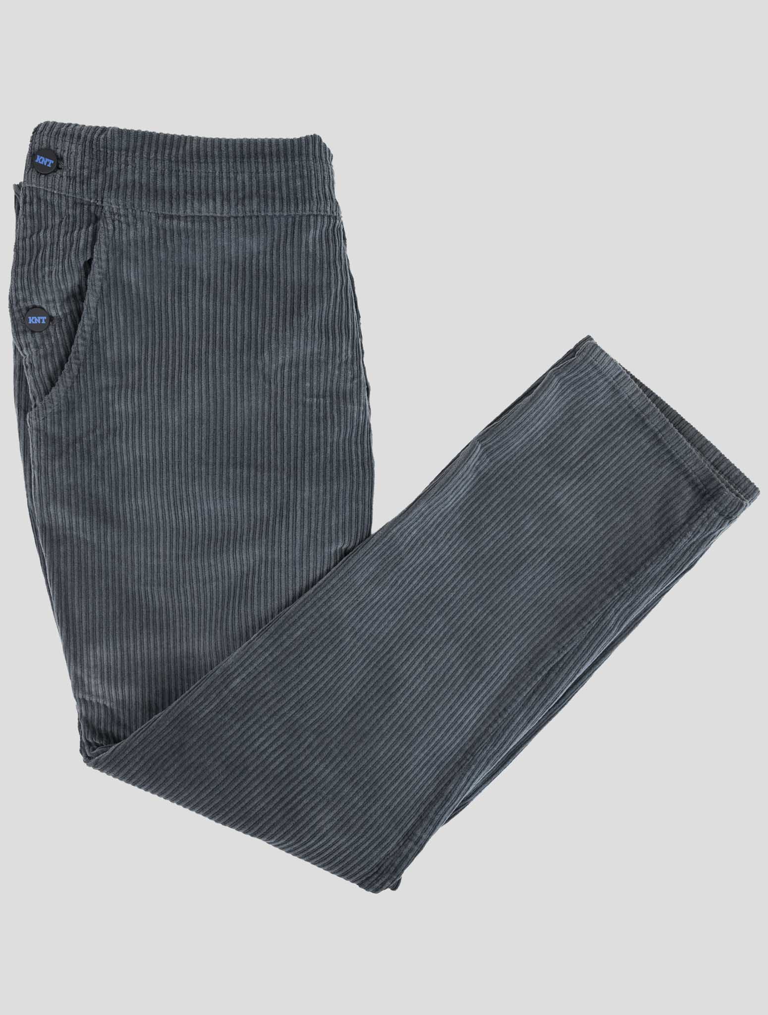 Kiton Knt Gray Cotton Ea Velvet Salopette