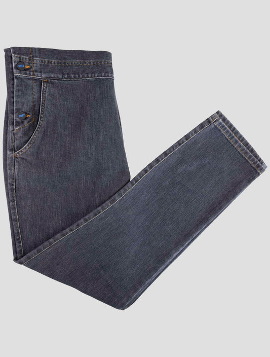 Kiton Knt Gray Cotton Pe Salopette