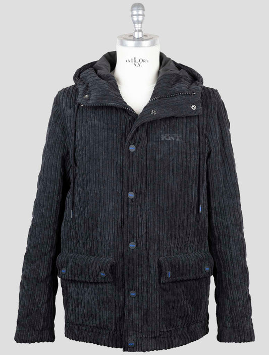 Kiton Knt Black Pl Pa Velvet Coat