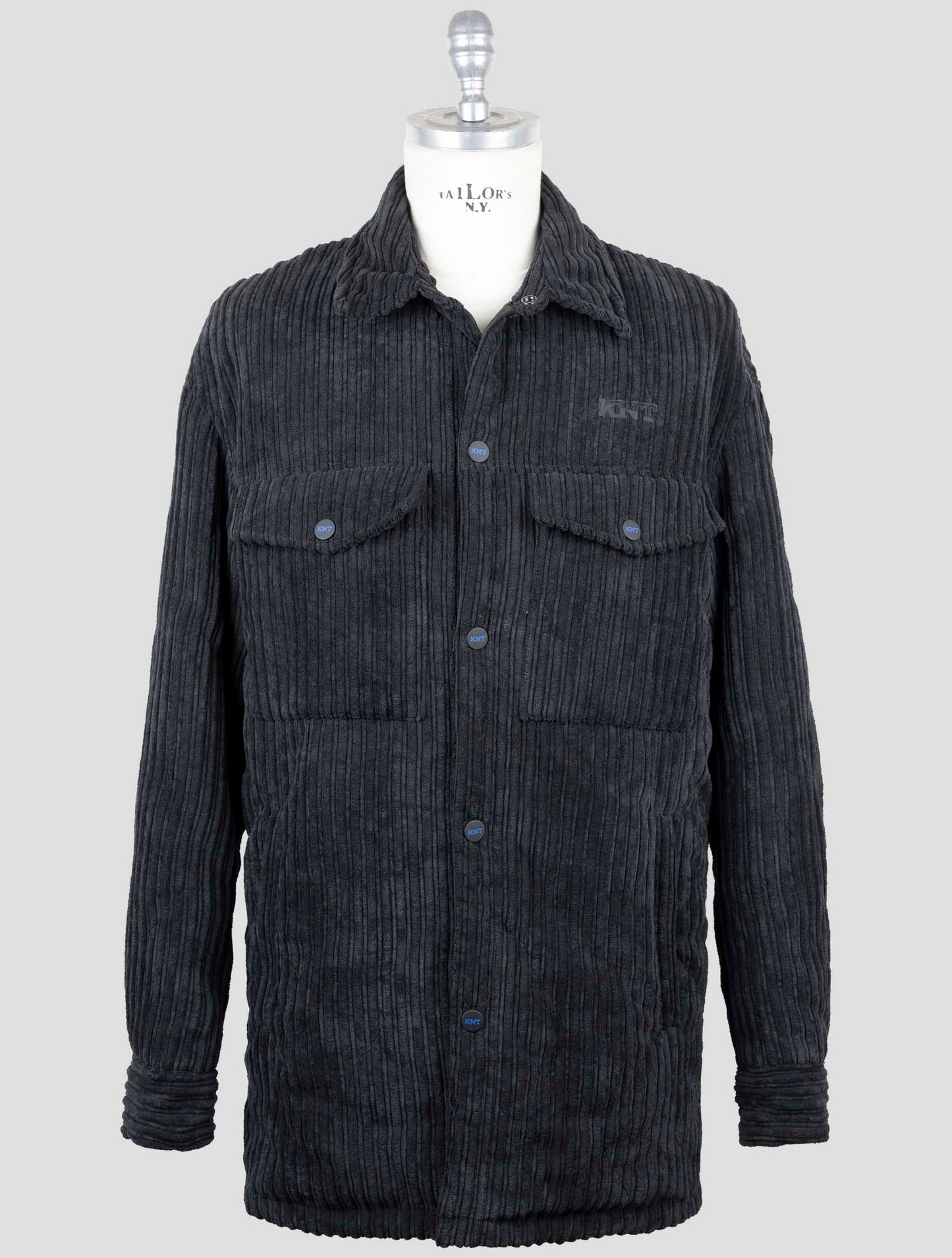 Kiton Knt Black Pl Pa Velvet Coat