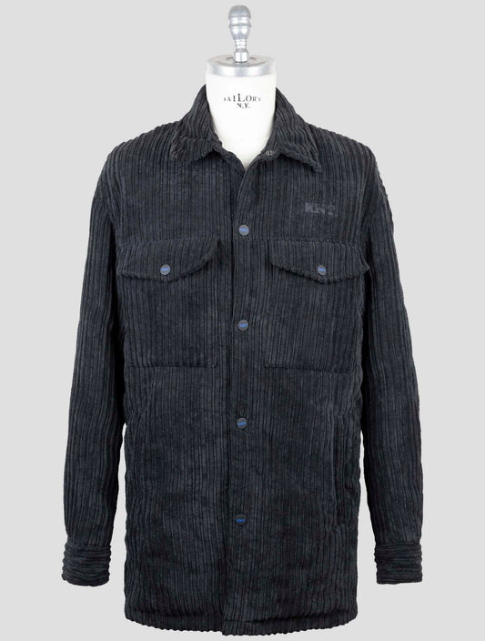 Kiton Knt Black Pl Pa Velvet Coat