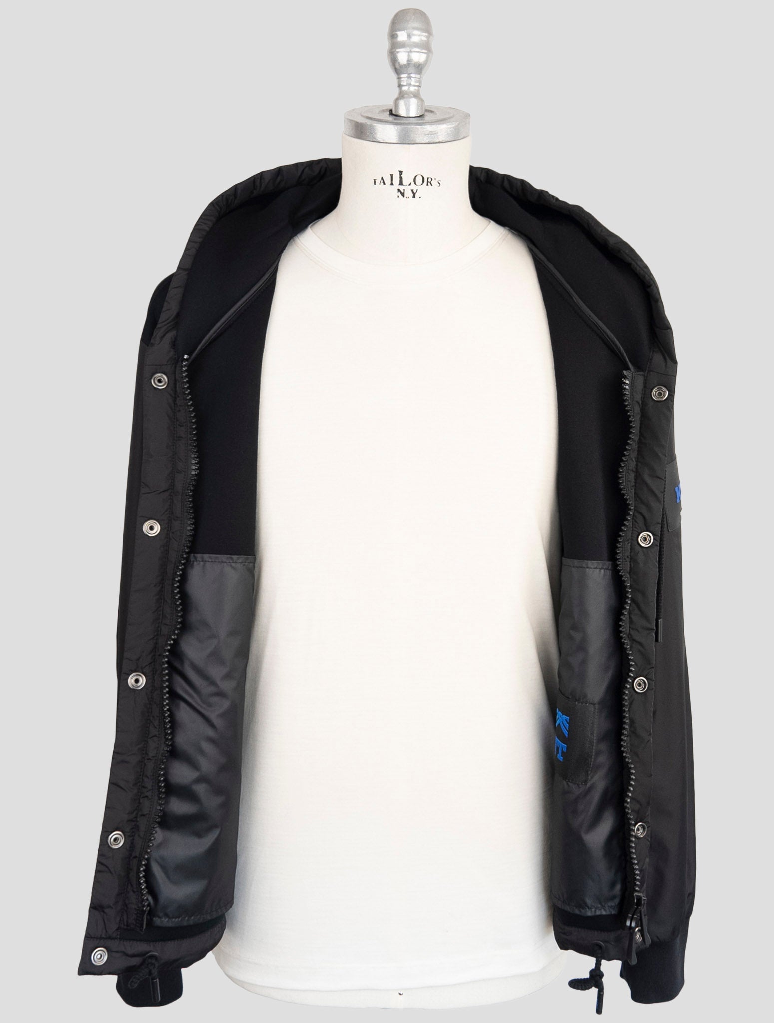 Kiton Knt Black Modal Coat