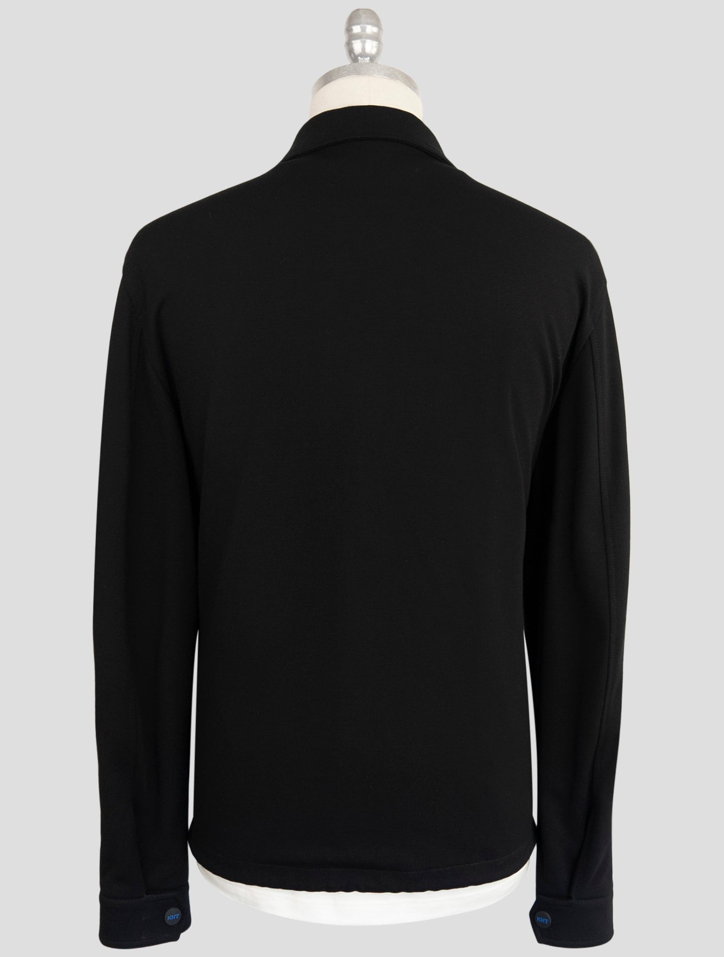 Kiton Knt Black Viscose Pa Ea Coat
