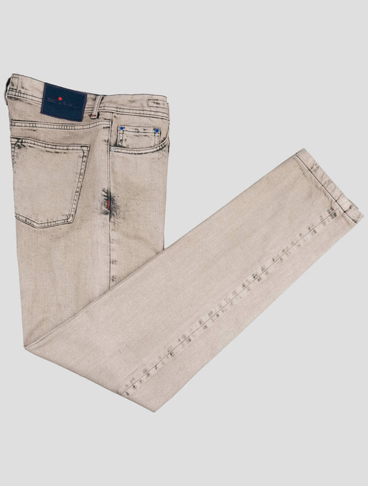 Kiton Beige Cotton Ea Jeans