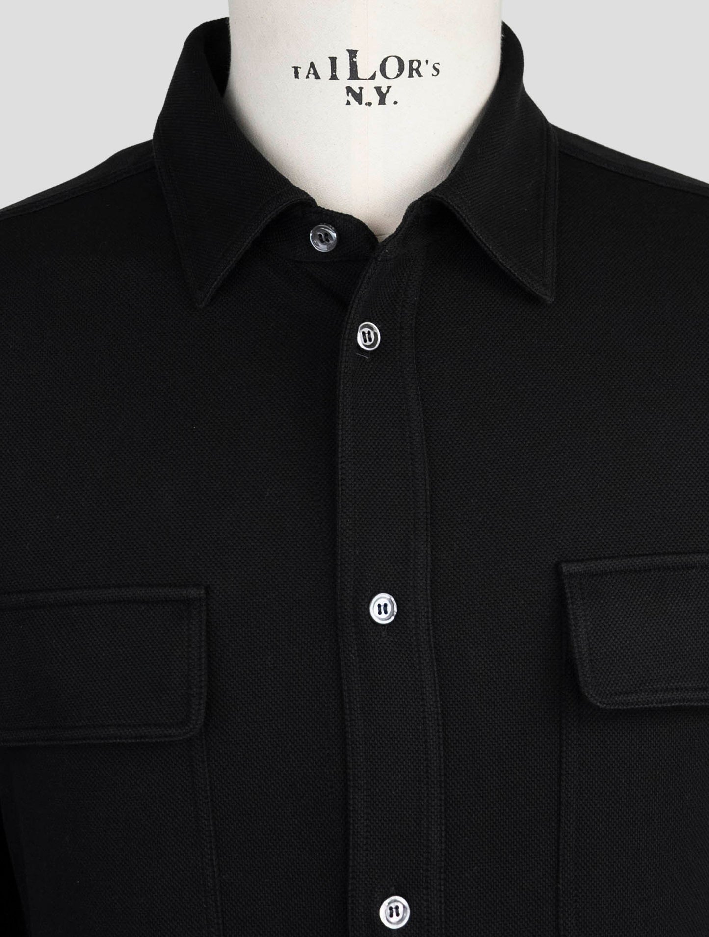 Kiton Black Cotton  Ea Shirt