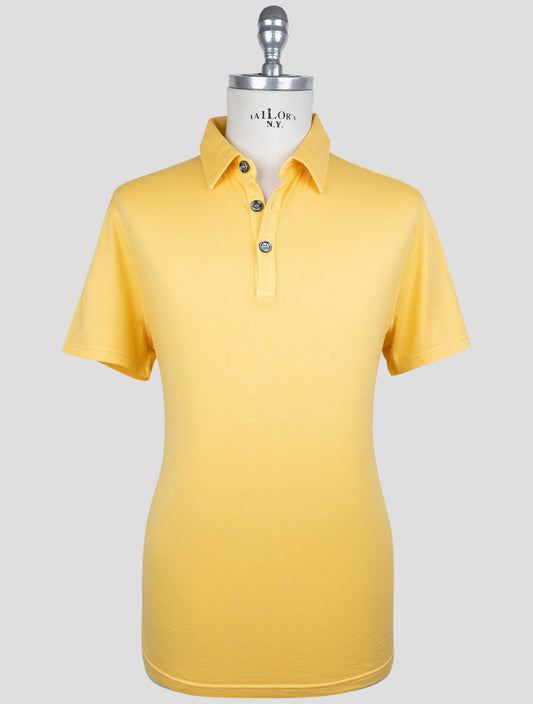 Kiton Yellow Cotton Cashmere Polo