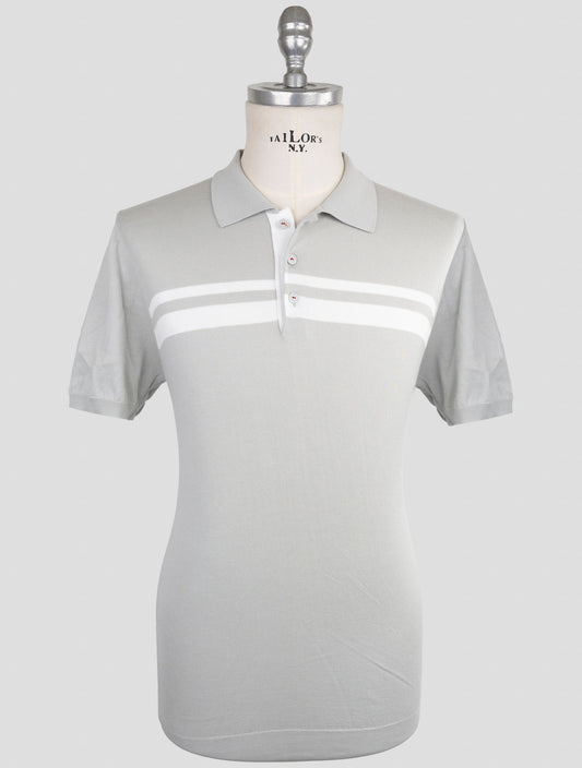 Kiton Gray Cotton Polo