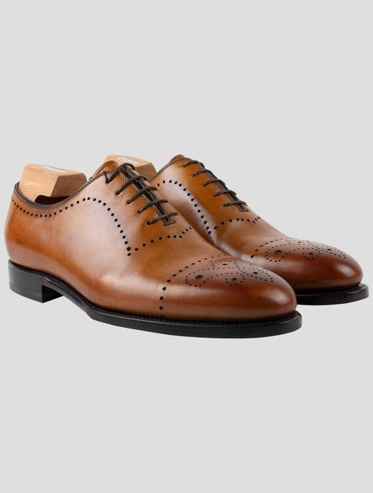 Kiton Brown Leather Dress Shoes