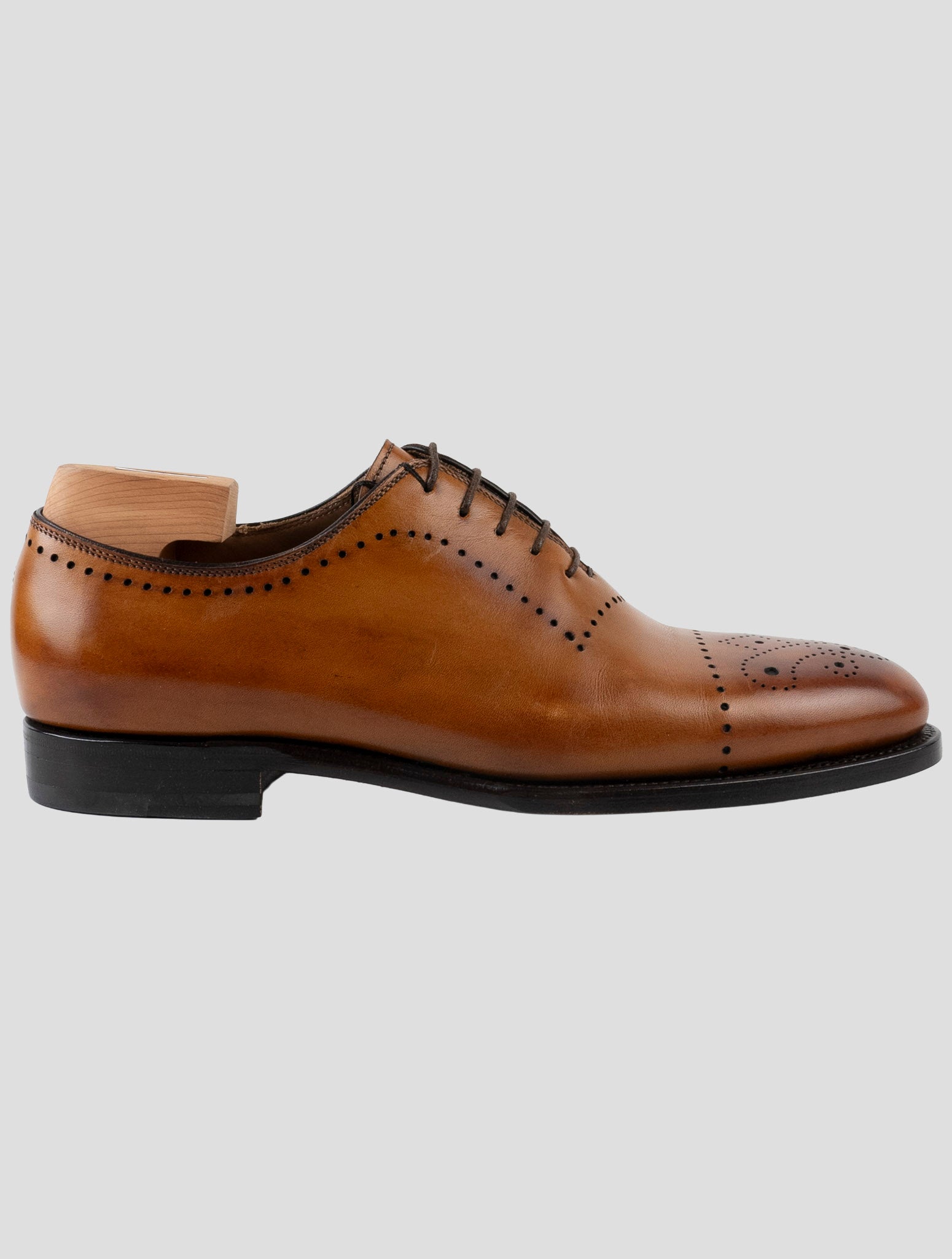 Kiton Brown Leather Dress Shoes