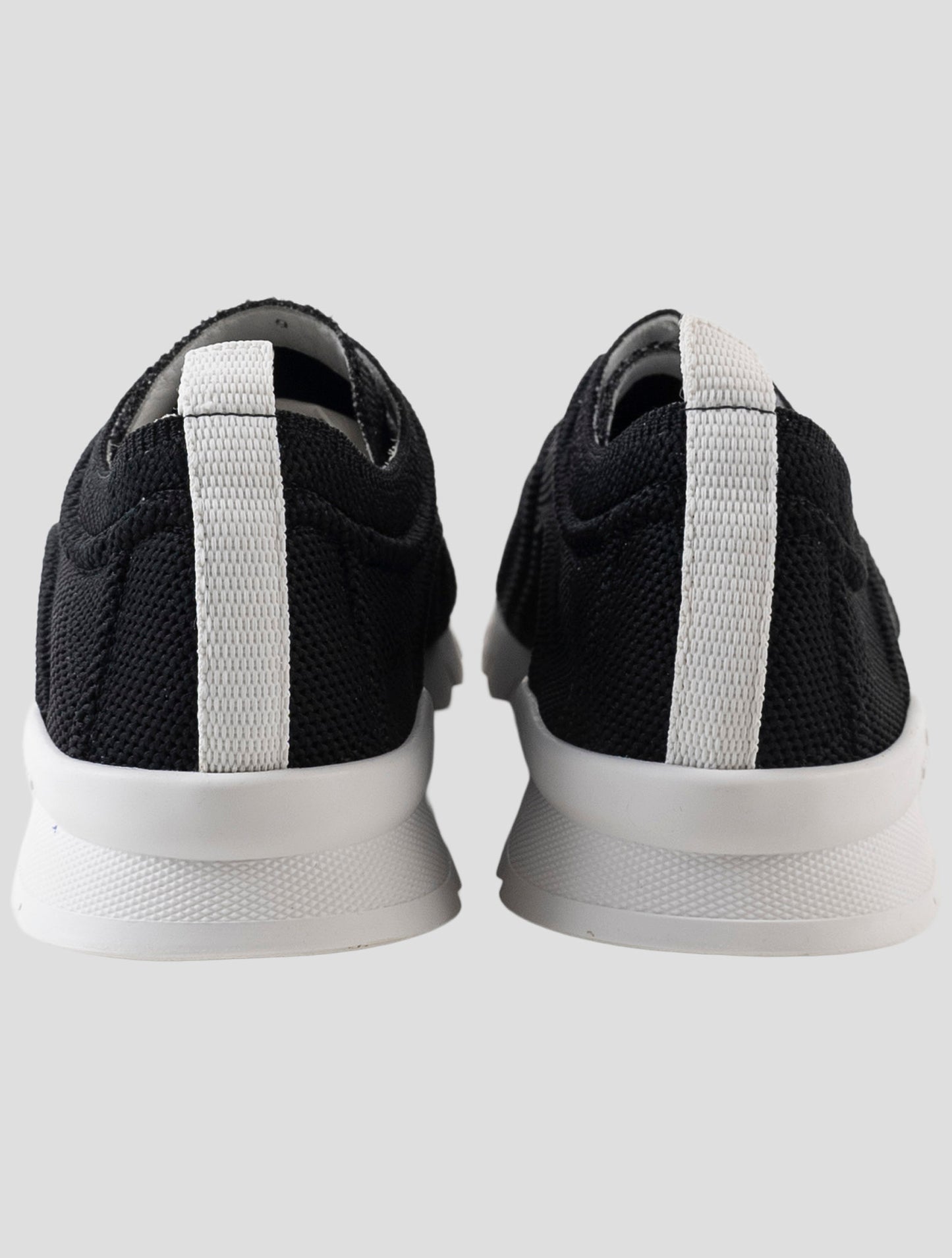 Kiton Black Cotton Ea Sneakers