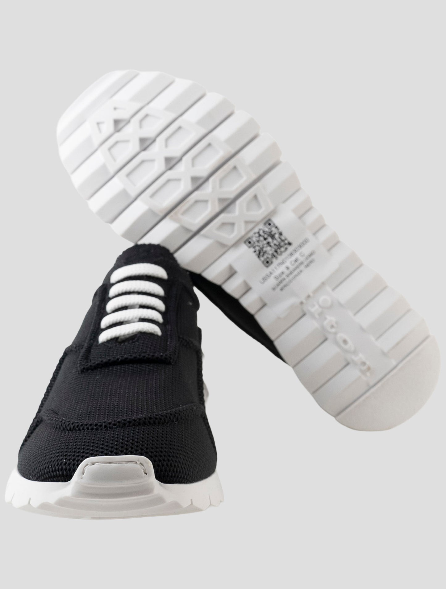 Kiton Black Cotton Ea Sneakers