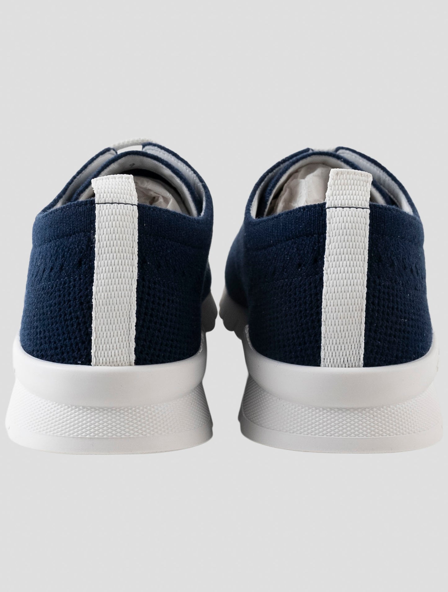 Kiton Blue Cashmere Sneakers