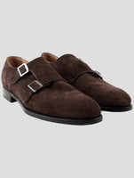 Kiton Brown Leather Suede Loafers