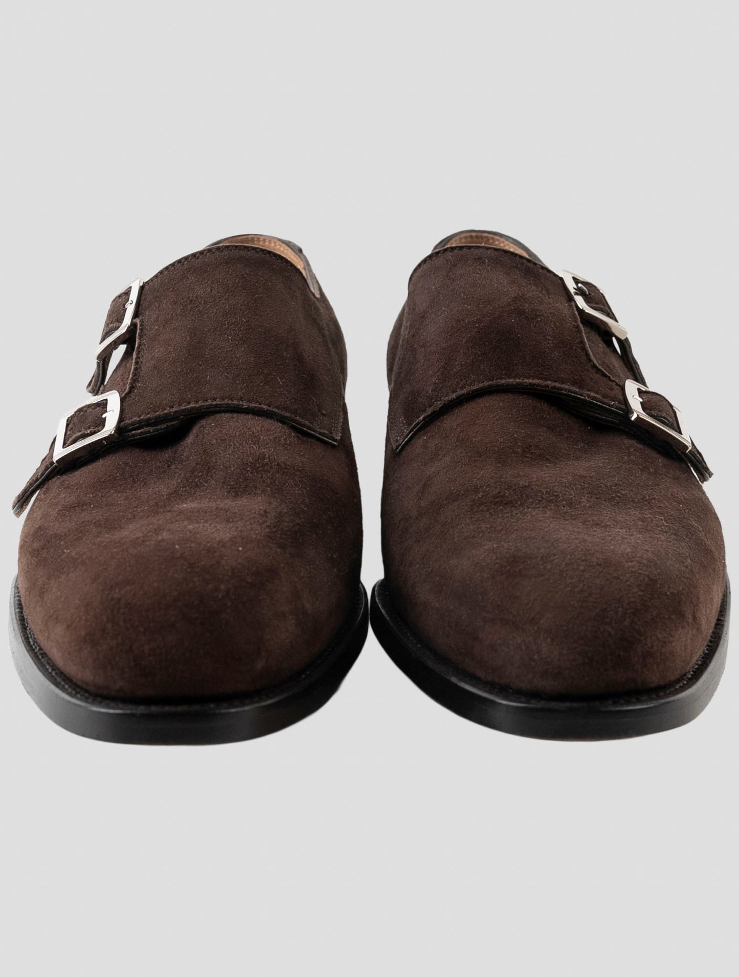 Kiton Brown Leather Suede Loafers