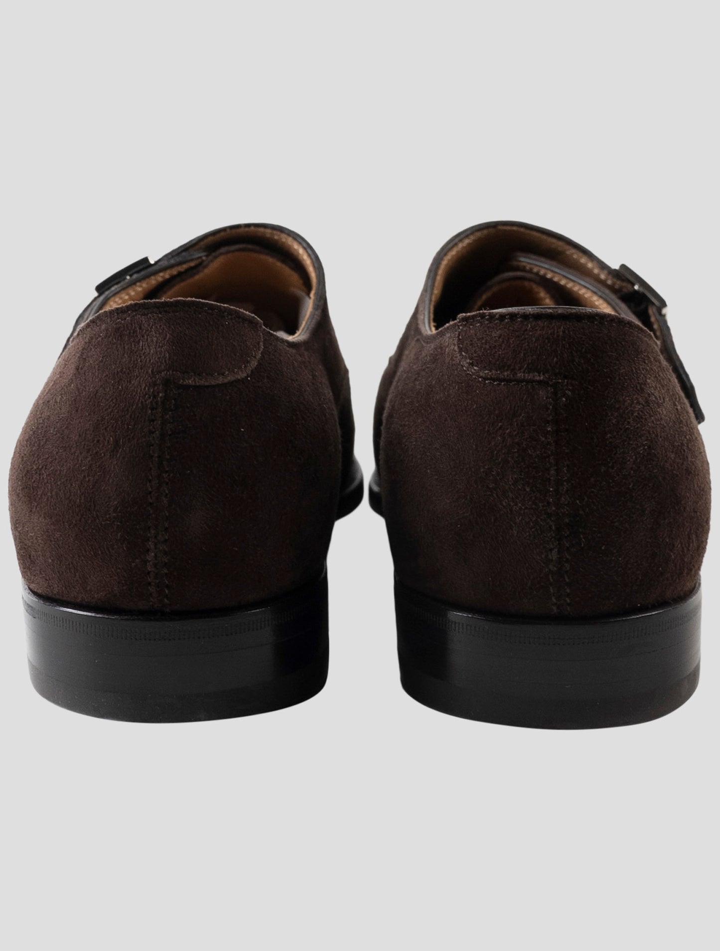 Kiton Brown Leather Suede Loafers