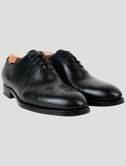 Kiton Green Leather Dress Shoes