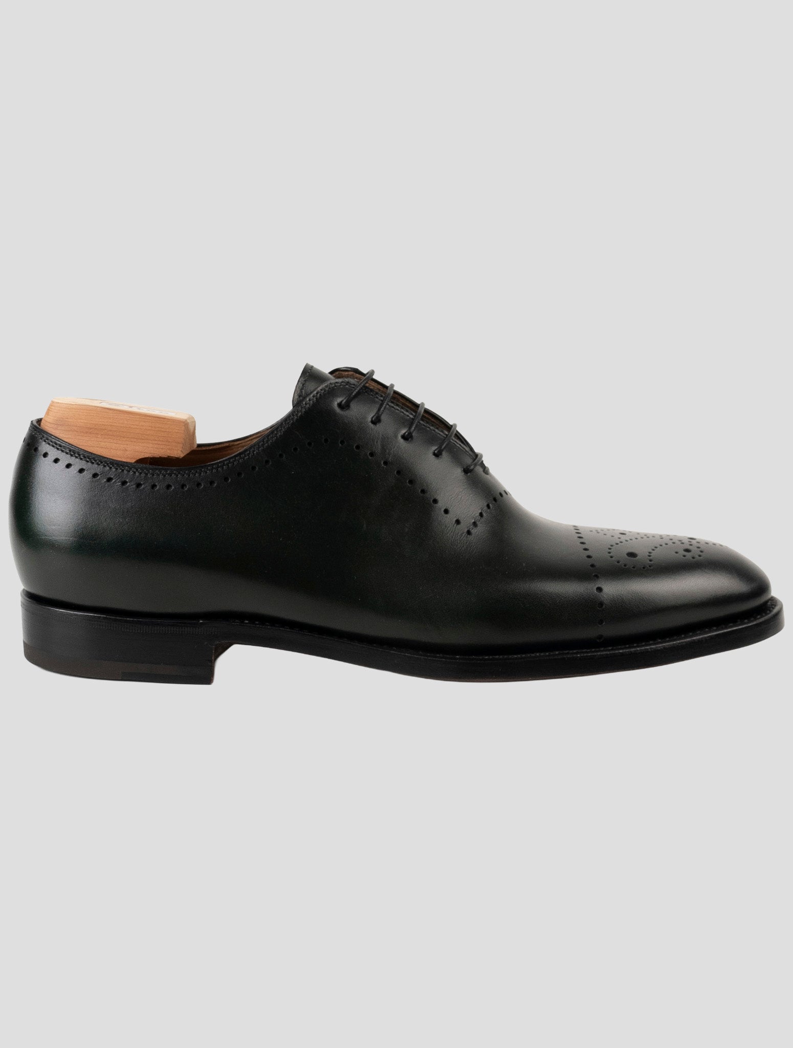 Kiton Green Leather Dress Shoes