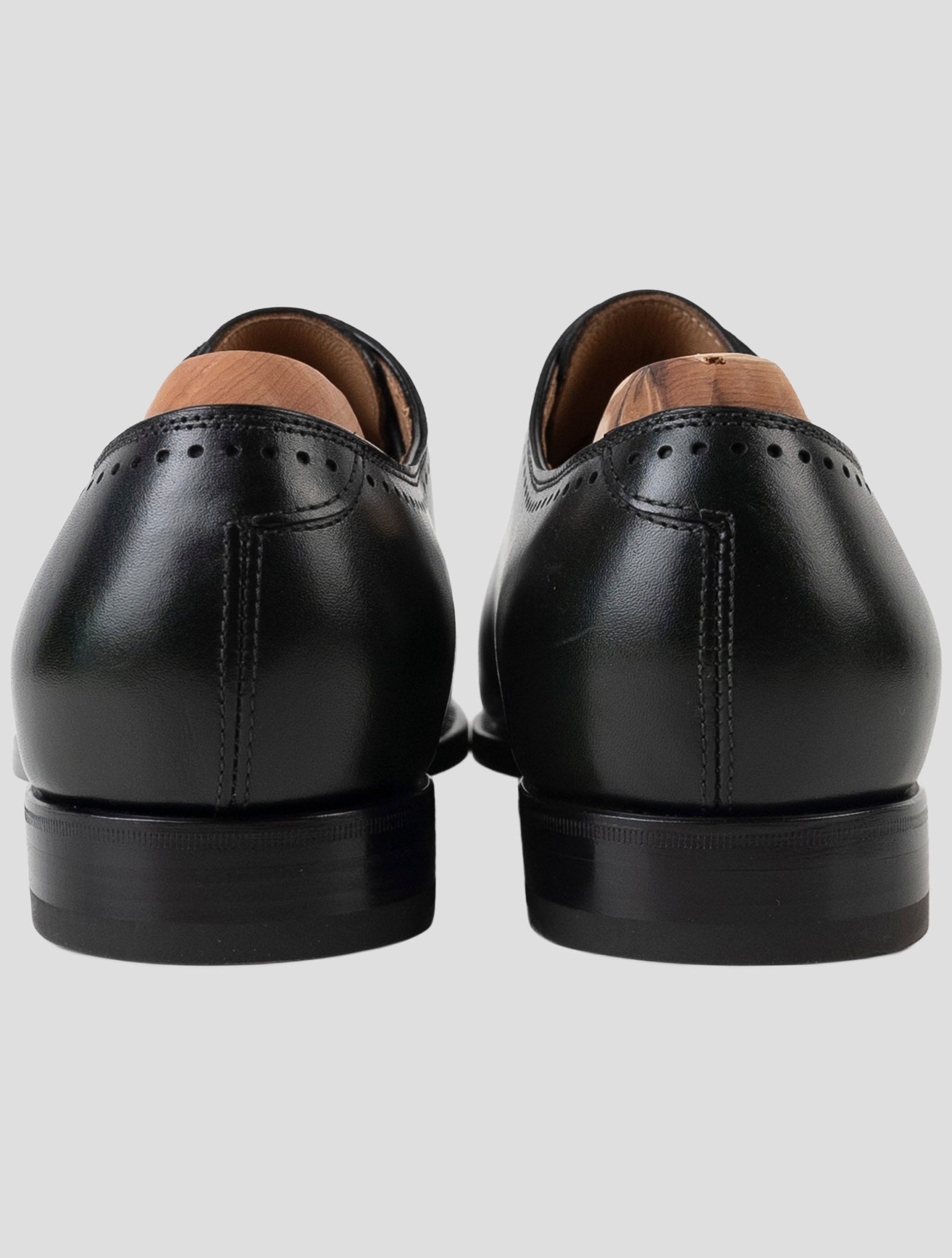 Kiton Green Leather Dress Shoes