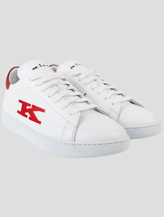 Kiton White Leather Sneakers