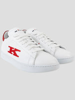 Kiton White Leather Sneakers