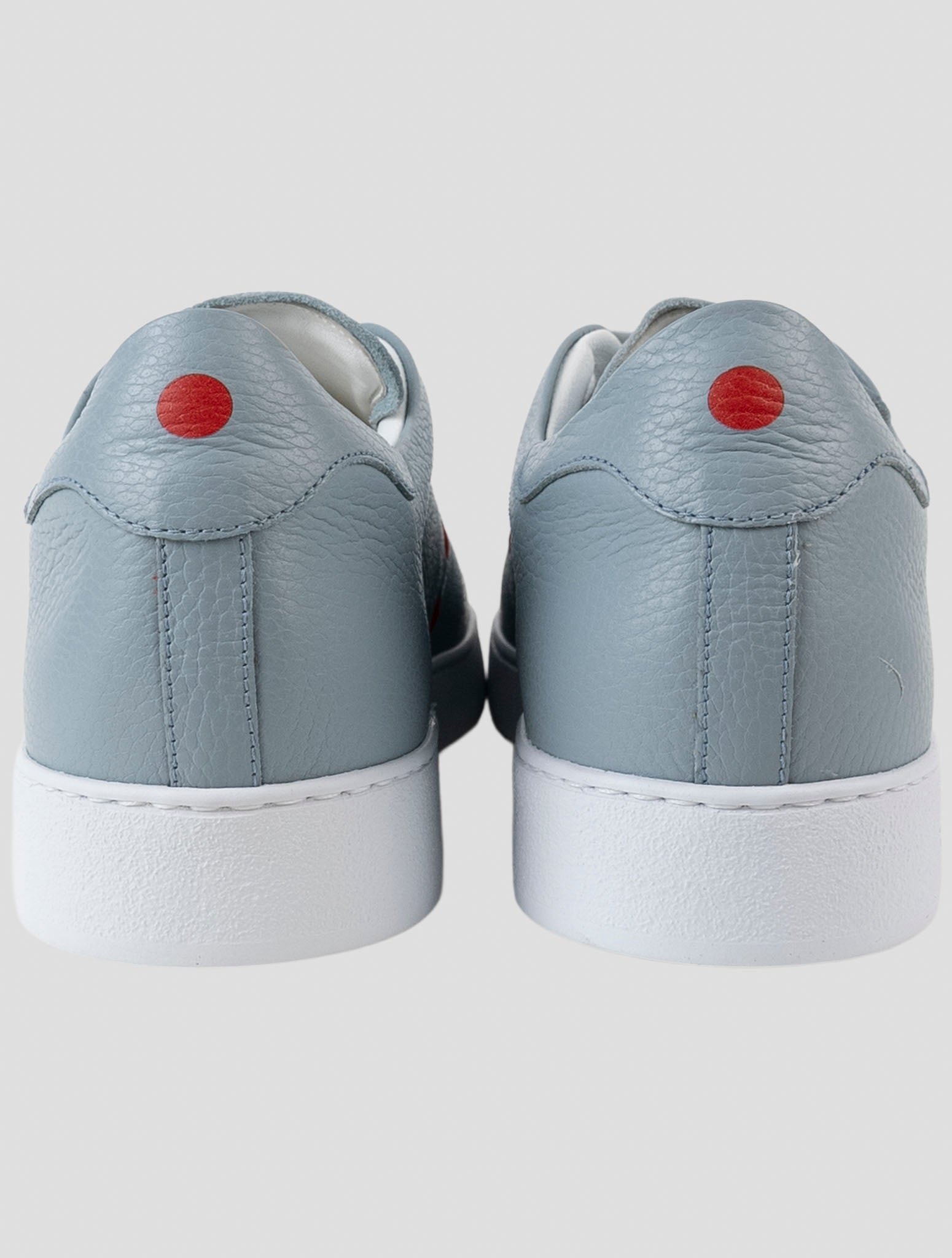 Kiton Gray Leather Sneakers