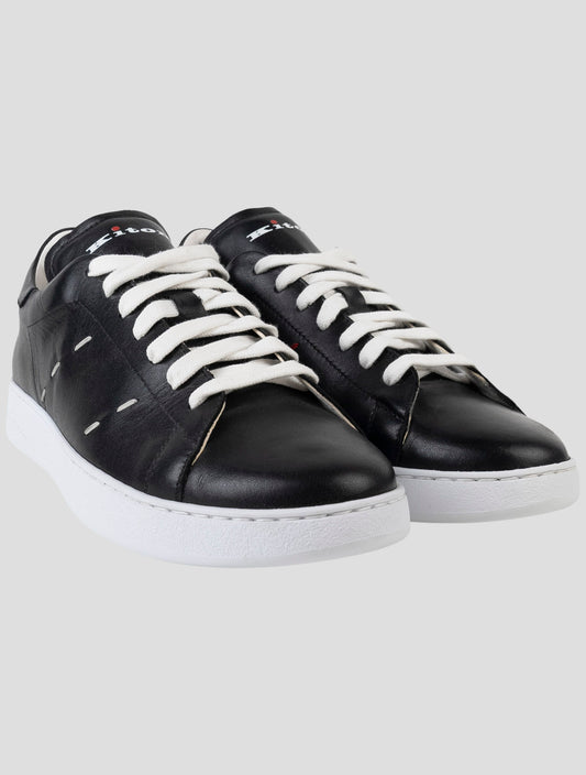 Kiton Black Leather Sneakers